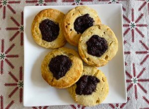 Gluten Free Cherry Chia Biscuits