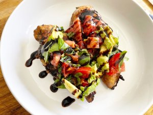 Balsamic Grilled Chicken Tomato Avocado